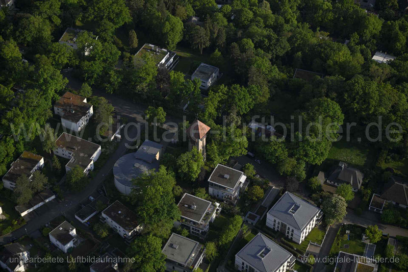 Luftaufnahme Wasserturm uf dem Burgberg in Erlangen | Mittelfranken, Bayern