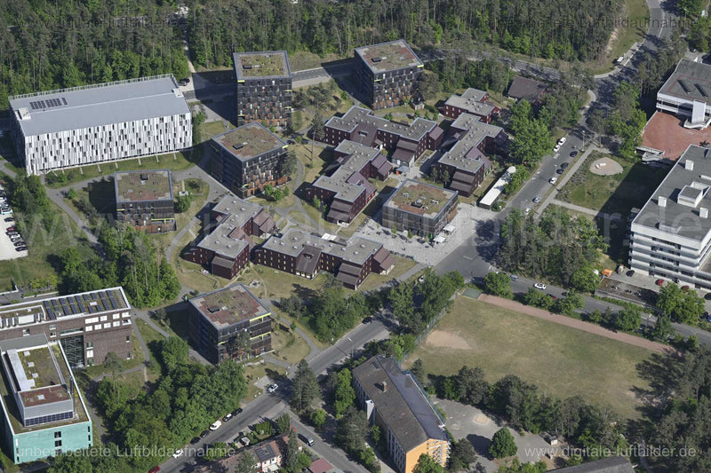 Luftaufnahme Wohnanlage Campus Süd Erlangen in Erlangen | Mittelfranken, Bayern
