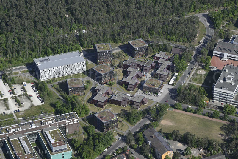 Luftaufnahme Wohnanlage Campus Süd Erlangen in Erlangen | Mittelfranken, Bayern