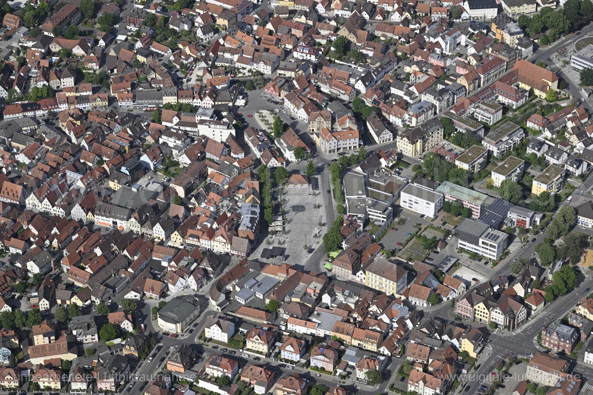 Luftaufnahme Altstadt Forchheim in Forchheim | Mittelfranken, Bayern