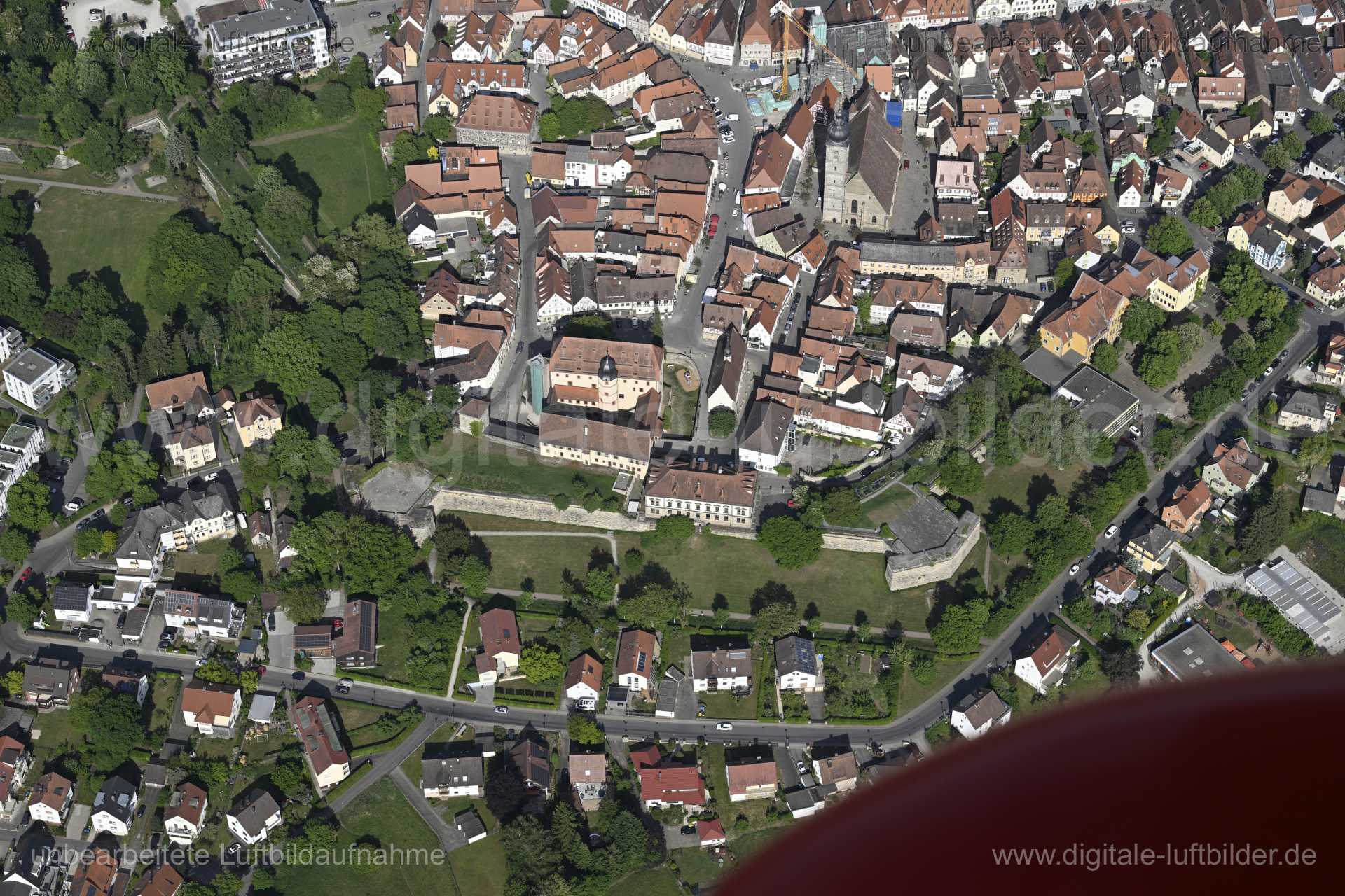 Luftaufnahme Altstadt Forchheim in Forchheim | Mittelfranken, Bayern