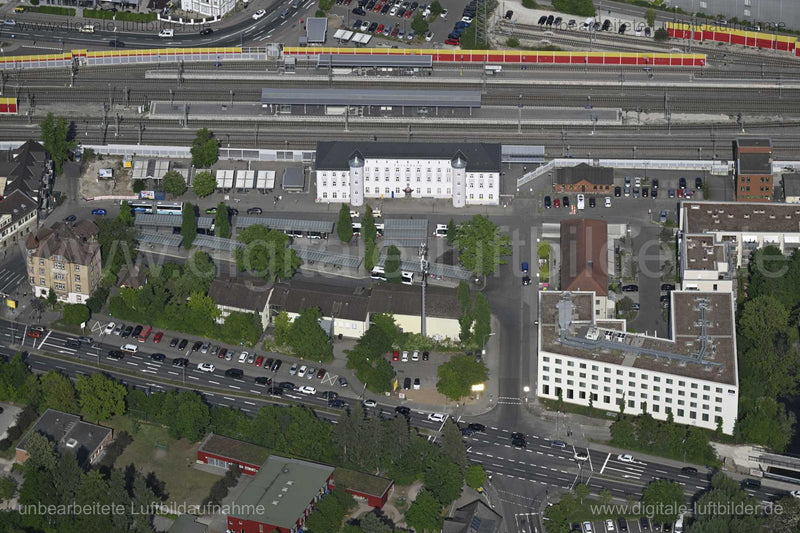 Luftaufnahme Bahnhof Forchheim in Forchheim | Mittelfranken, Bayern
