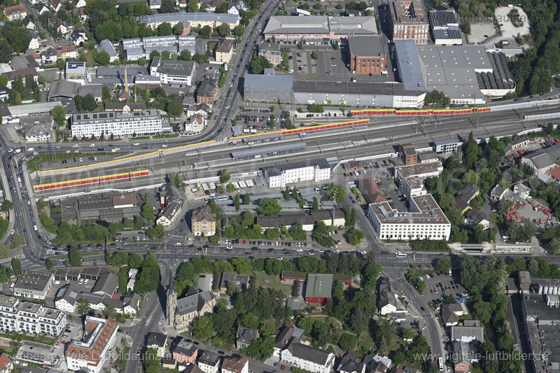 Luftaufnahme Bahnhof Forchheim in Forchheim | Mittelfranken, Bayern