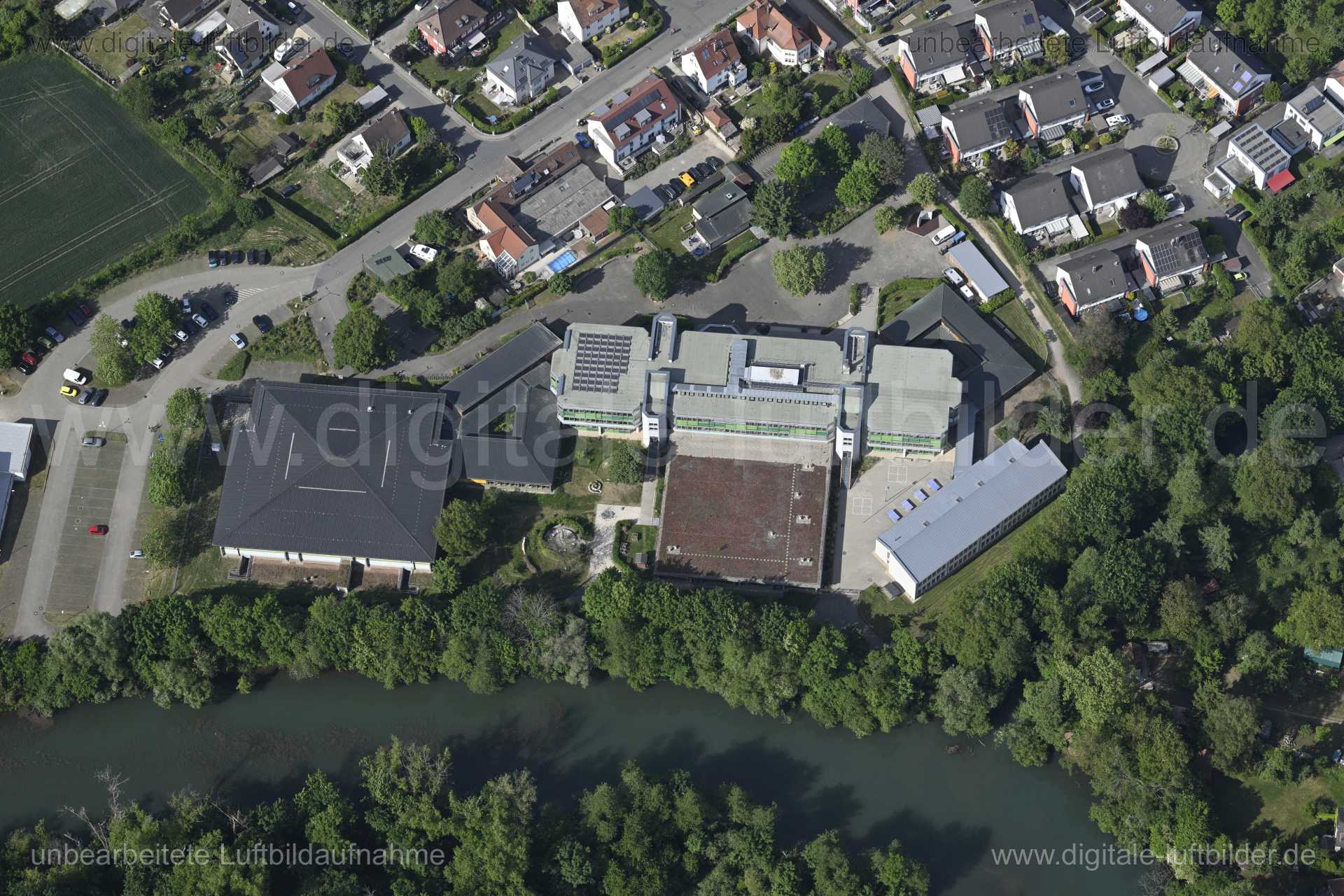 Luftaufnahme Ehrenbürg-Gymnasium Forchheim in Forchheim | Mittelfranken, Bayern