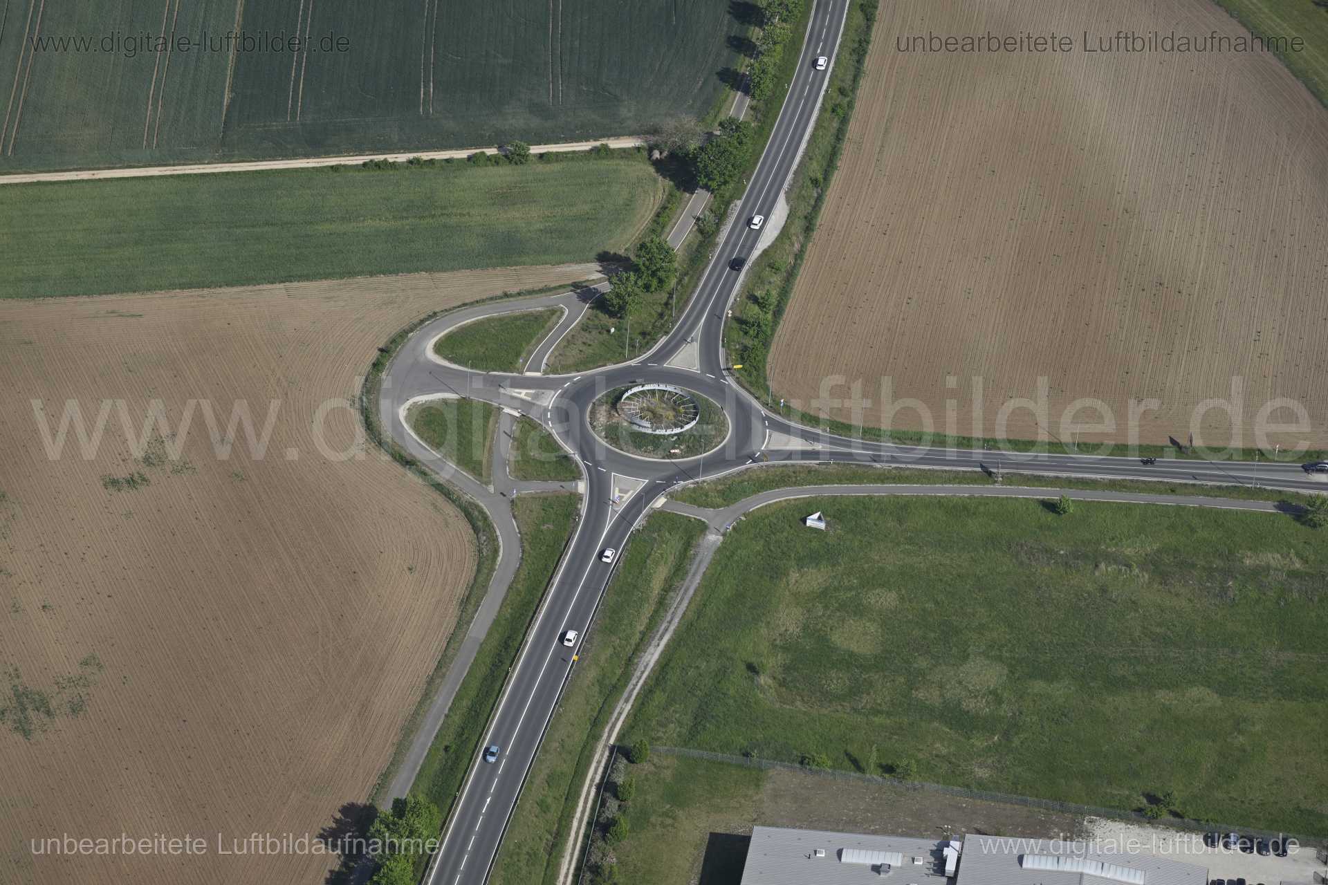 Luftaufnahme Kreisverkehr Forchheim in Forchheim | Mittelfranken, Bayern