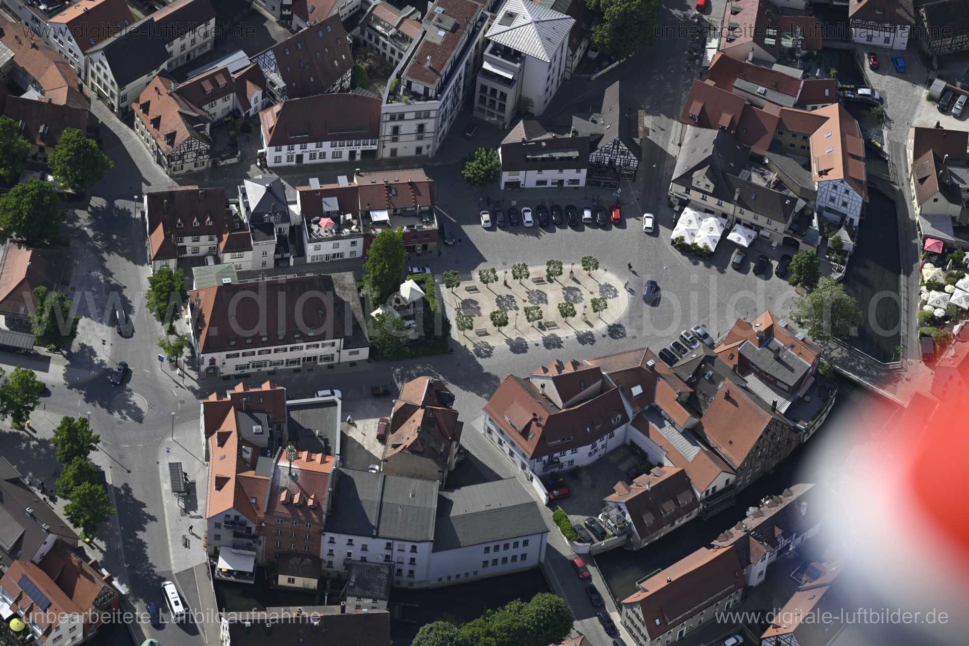 Luftaufnahme Marktplatz Forchheim in Forchheim | Mittelfranken, Bayern