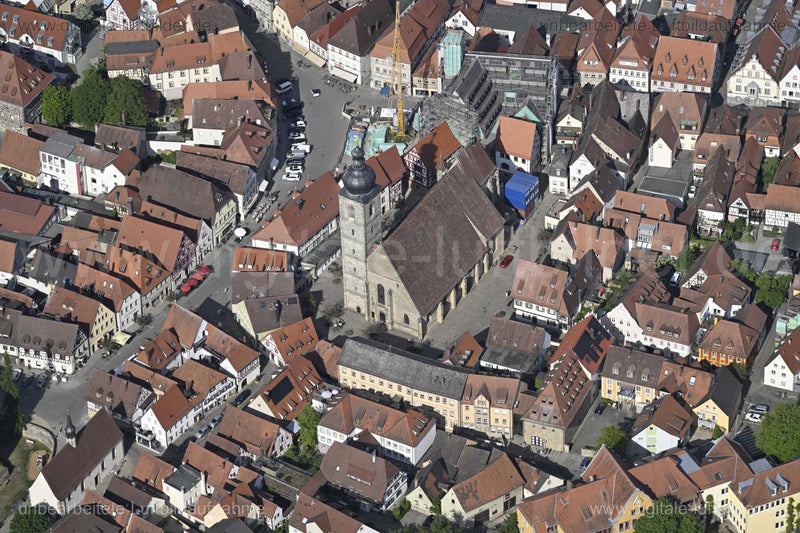 Luftaufnahme Martinskirche Forchheim in Forchheim | Mittelfranken, Bayern