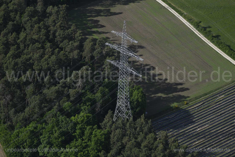 Luftaufnahme Strommast bei Forchheim in Forchheim | Mittelfranken, Bayern