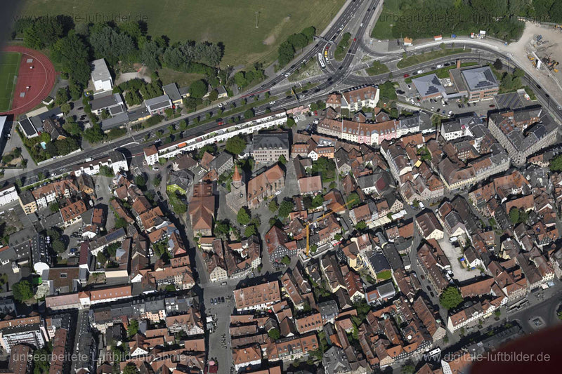 Luftaufnahme Altstadt Fürth in Fürth | Mittelfranken, Bayern