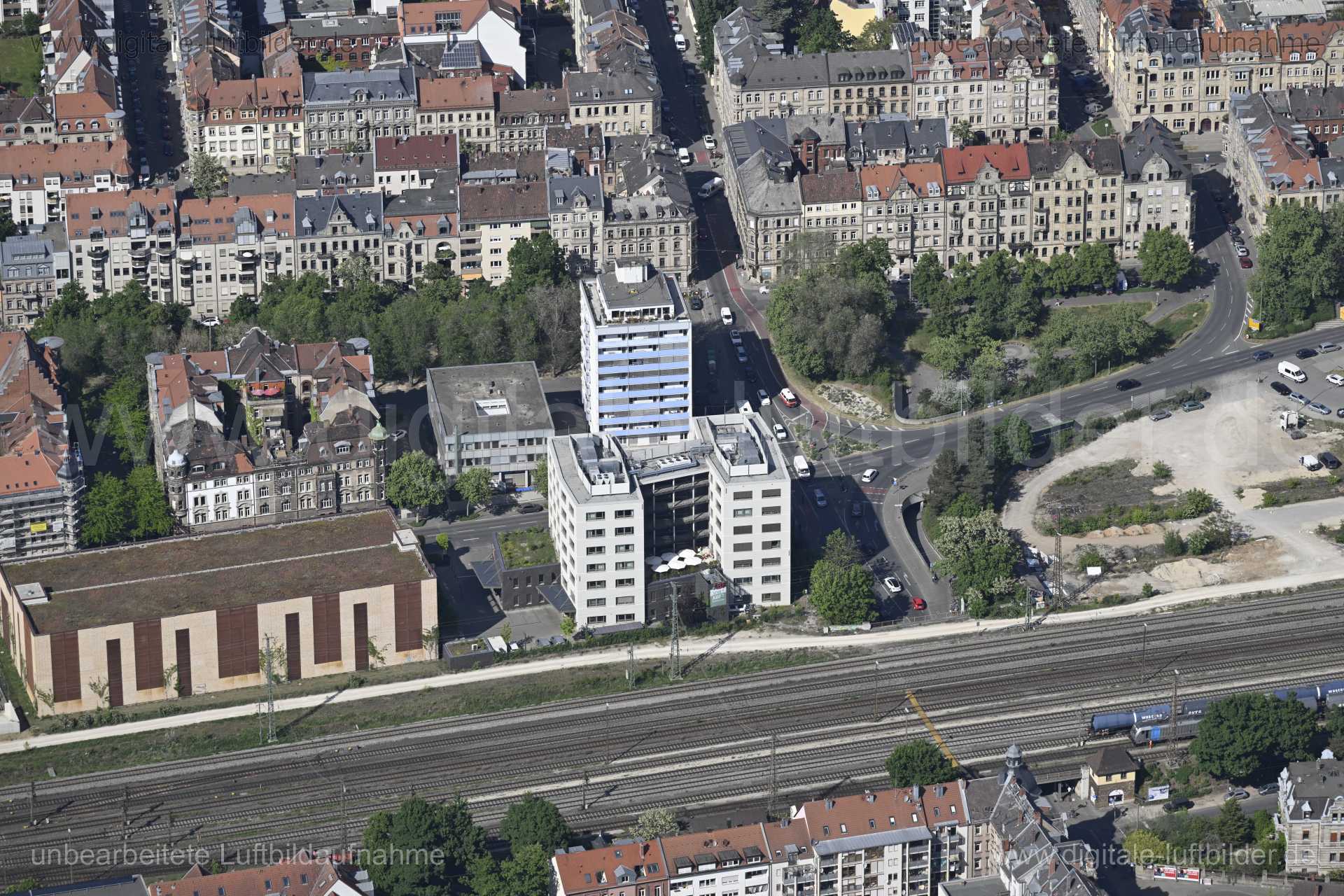 Luftaufnahme Fürther Jakobinenstraße in Fürth | Mittelfranken, Bayern
