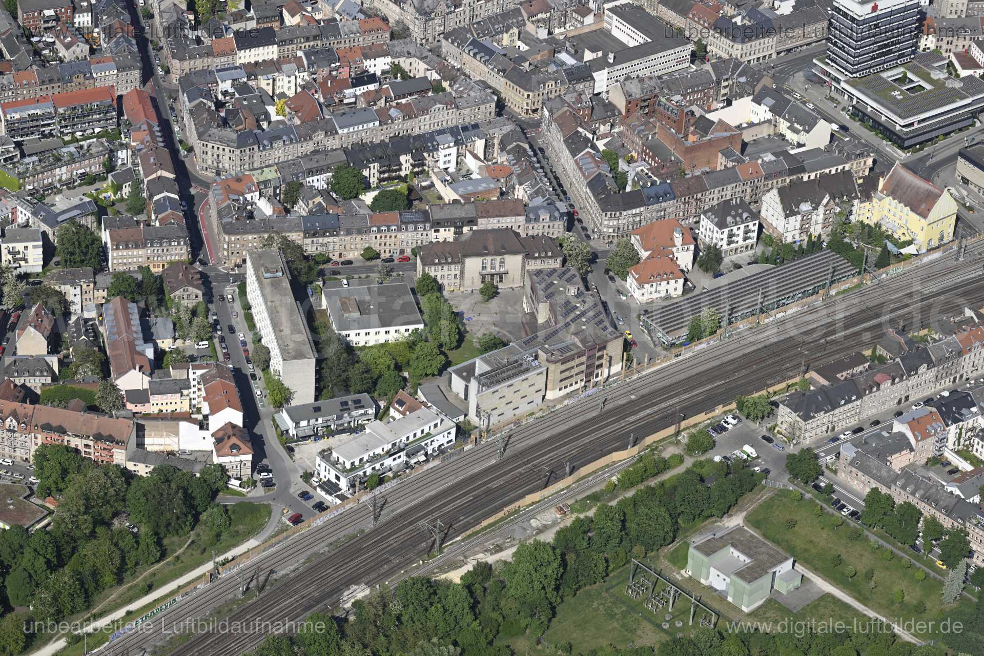 Luftaufnahme Hirschenstraße Fürth in Fürth | Mittelfranken, Bayern