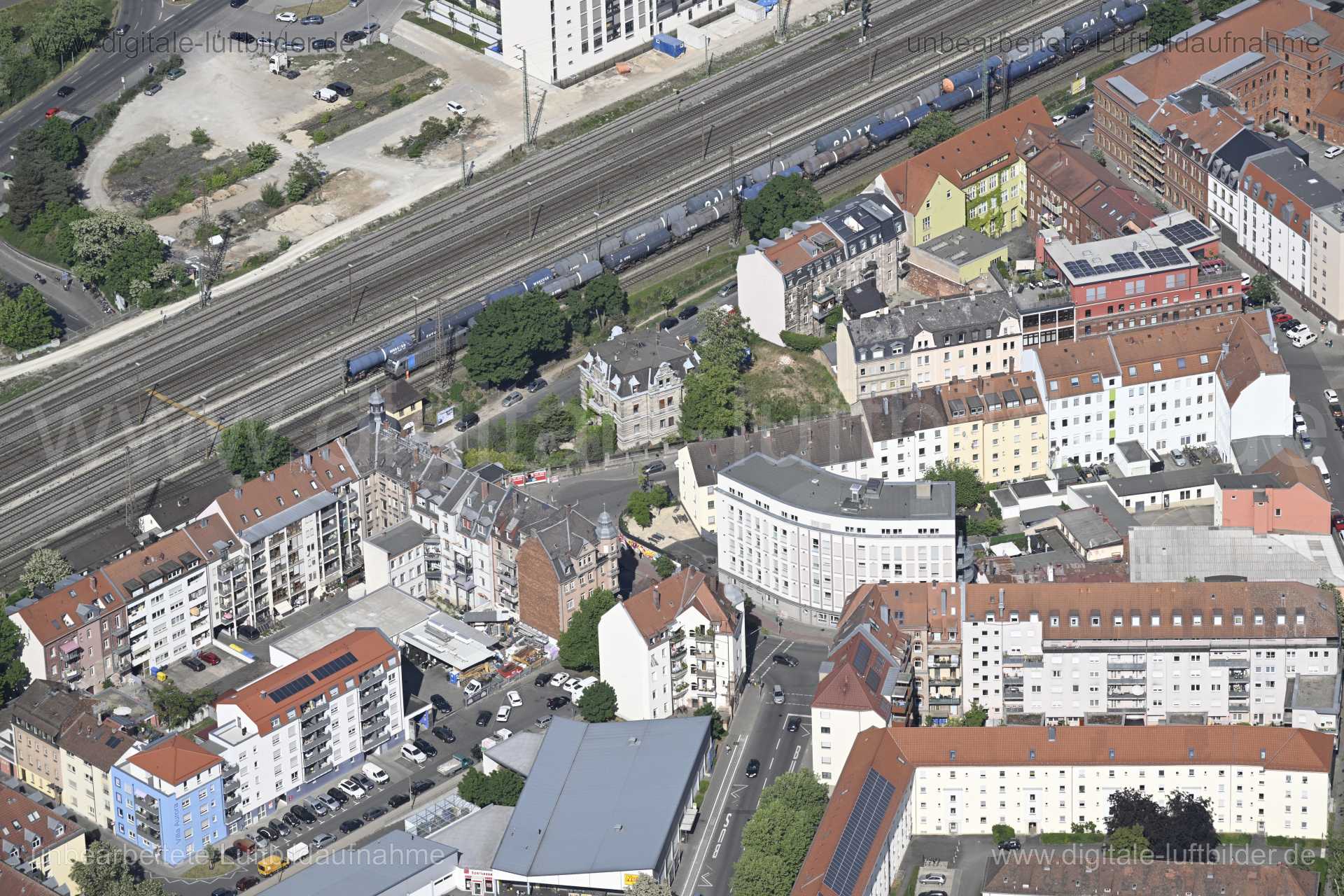 Luftaufnahme Karolinenstraße in Fürth | Mittelfranken, Bayern