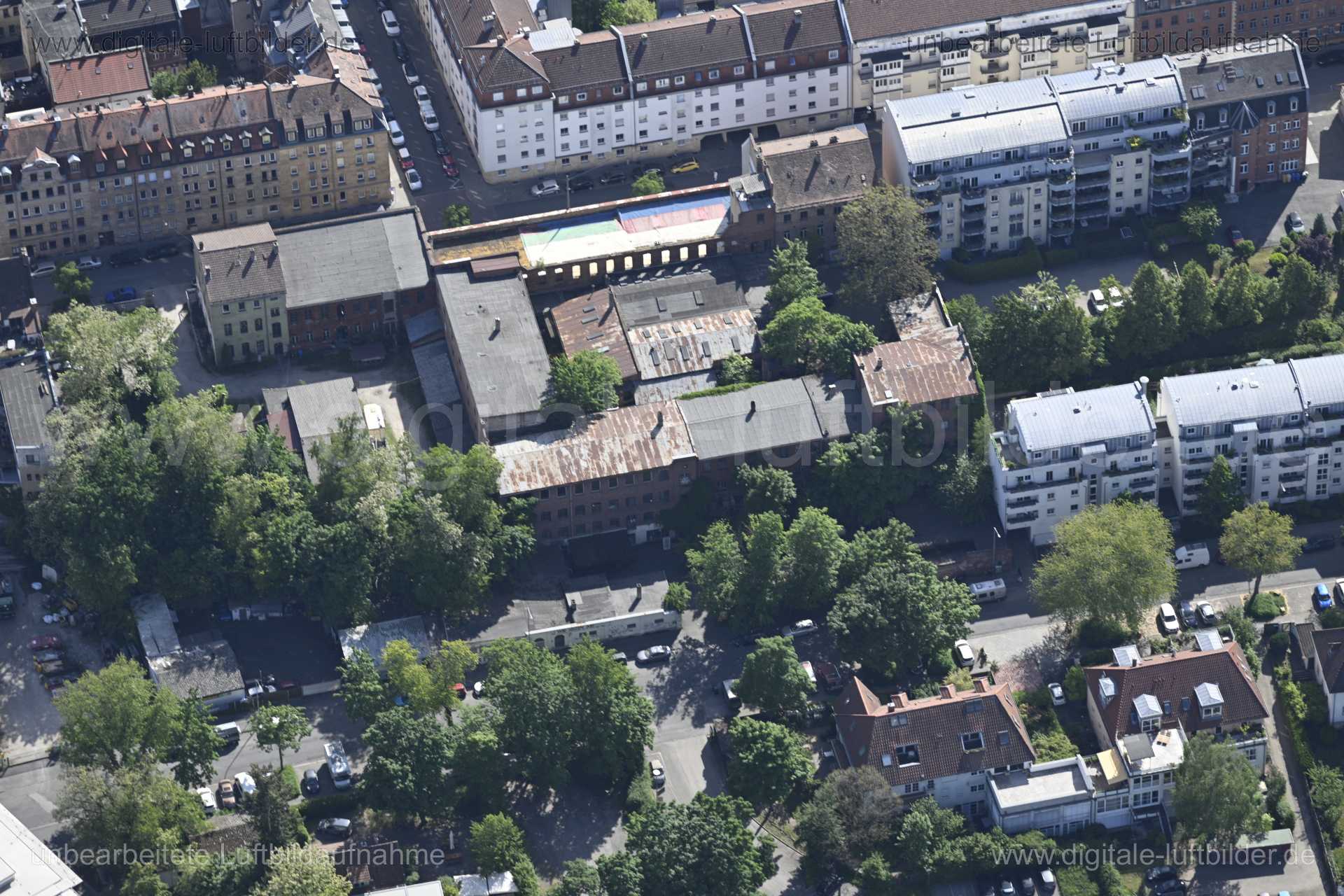 Luftaufnahme Kofferfabrik in Fürth | Mittelfranken, Bayern