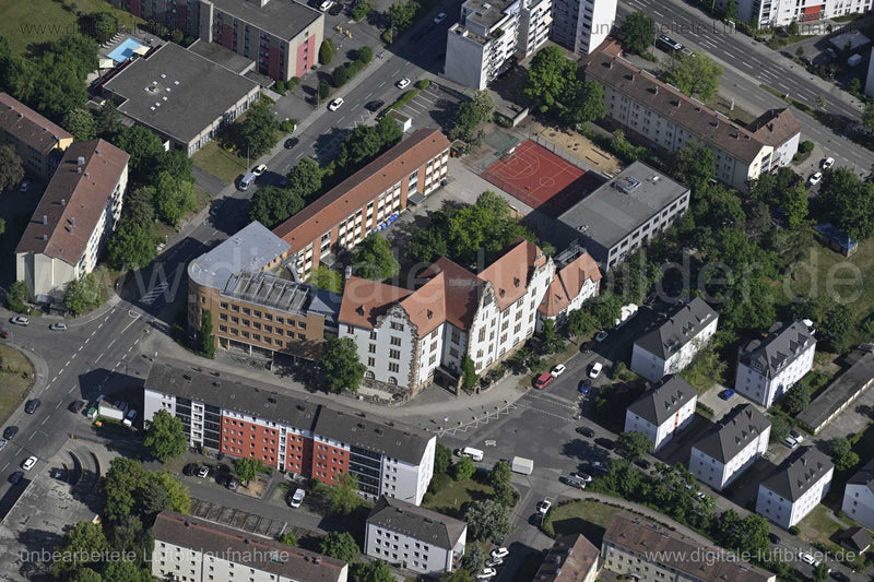 Luftaufnahme Pestalozzischule Fürth in Fürth | Mittelfranken, Bayern
