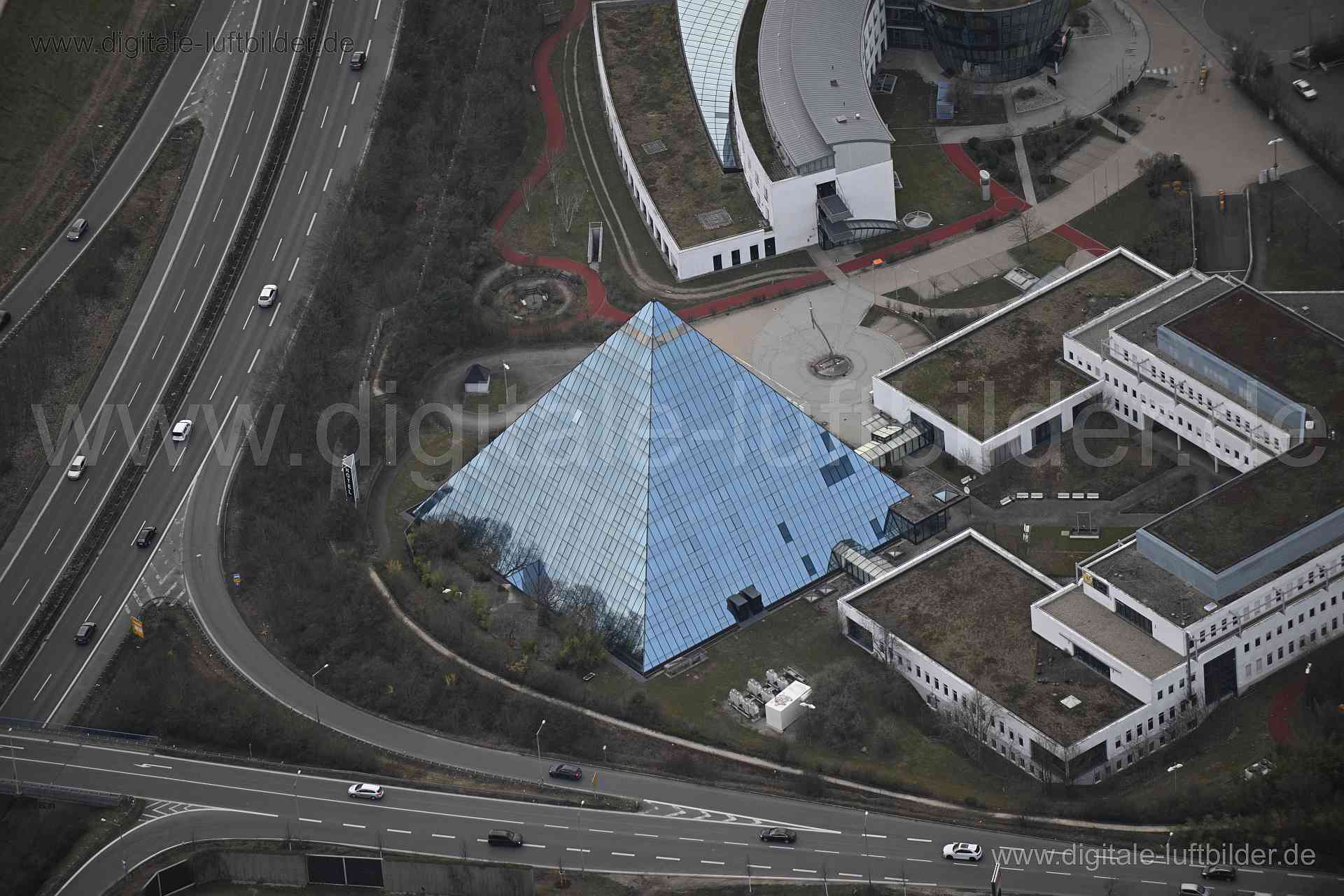 Luftaufnahme Pyramide in Fürth | Mittelfranken, Bayern