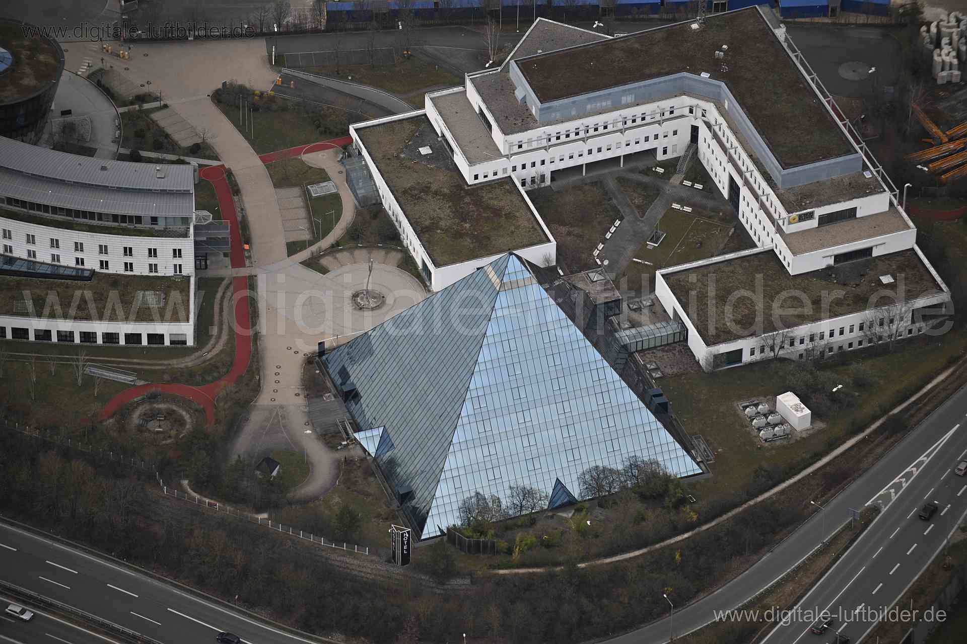 Luftaufnahme Pyramide in Fürth | Mittelfranken, Bayern
