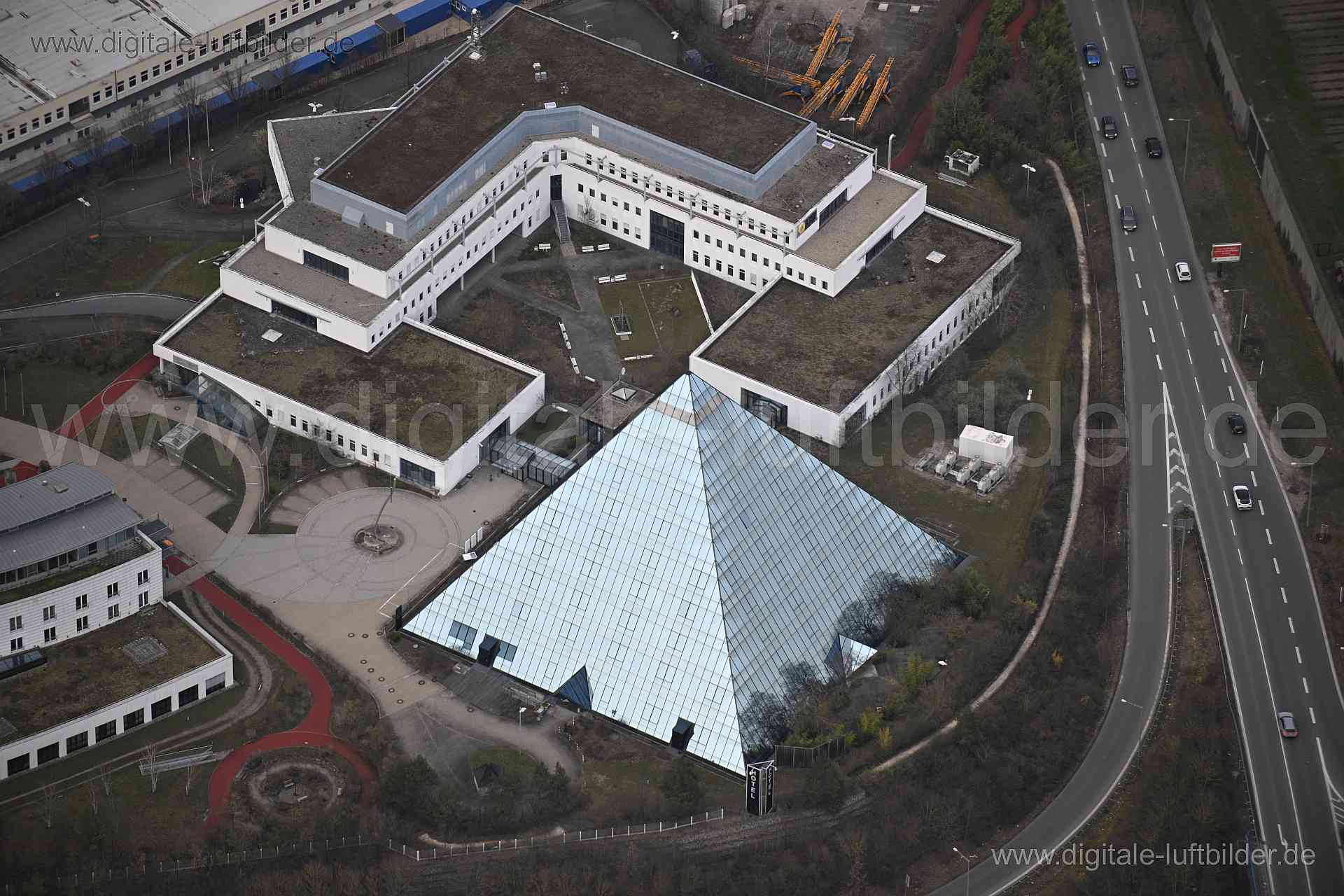Luftaufnahme Pyramide in Fürth | Mittelfranken, Bayern