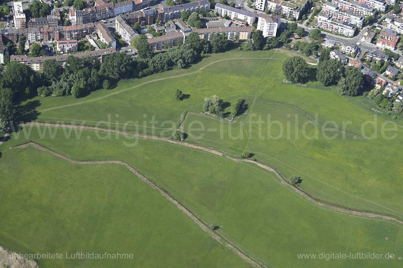 Luftaufnahme Stadtwiesengraben Fürth in Fürth | Mittelfranken, Bayern