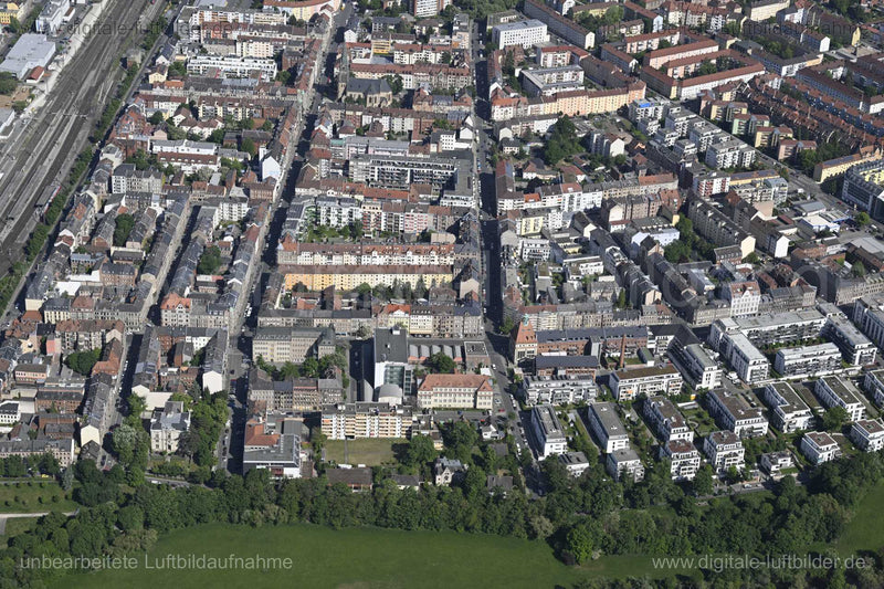 Luftaufnahme Südstadt Fürth in Fürth | Mittelfranken, Bayern