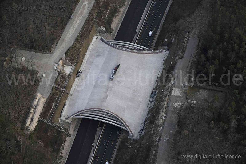 Luftaufnahme Autobahnbrücke in Herzogenaurach | Mittelfranken, Bayern