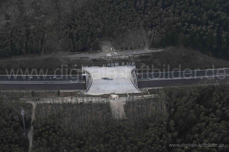 Luftaufnahme Autobahnbrücke in Herzogenaurach | Mittelfranken, Bayern