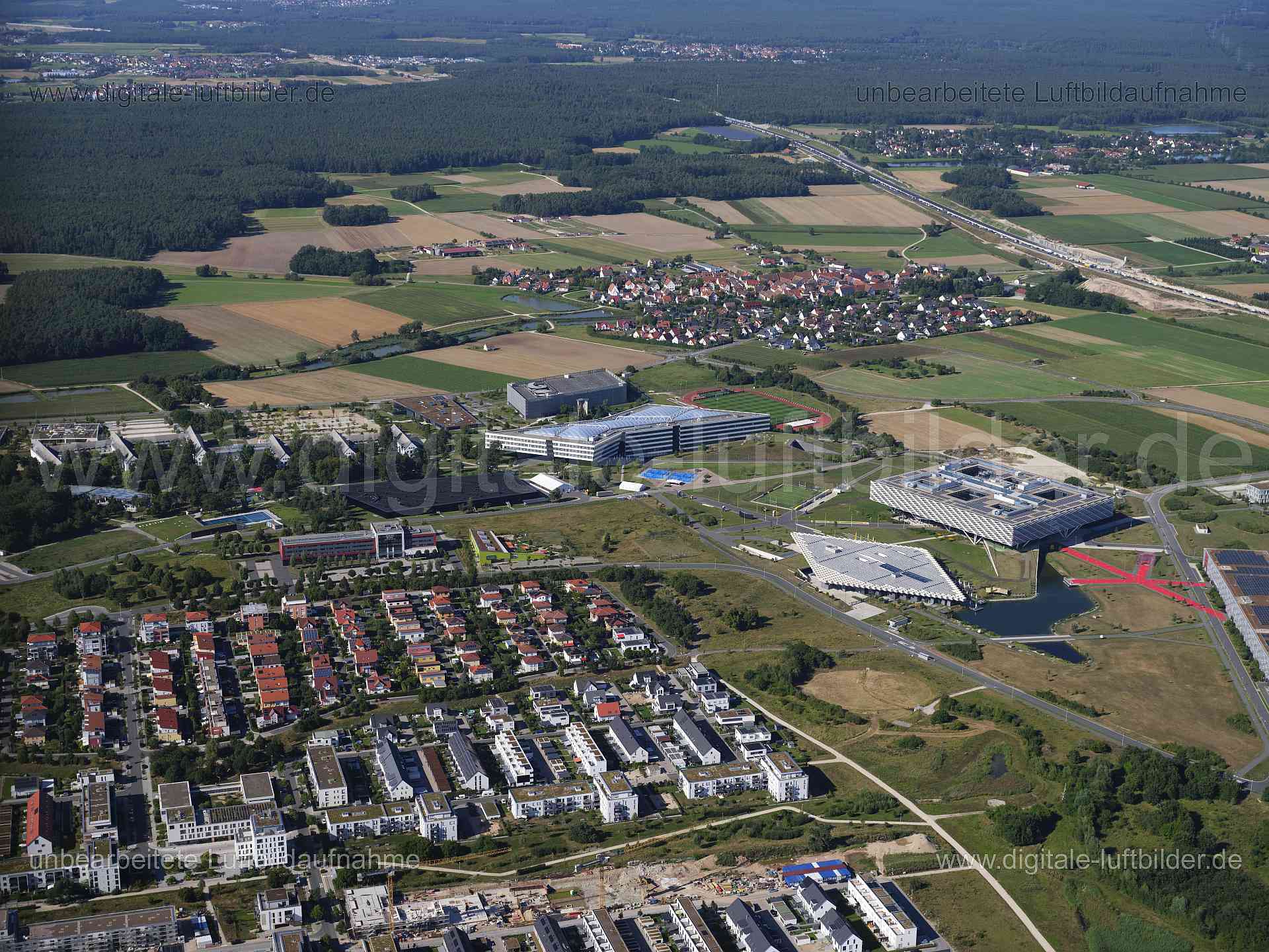 Luftaufnahme Herzo Base in Herzogenaurach | Mittelfranken, Bayern