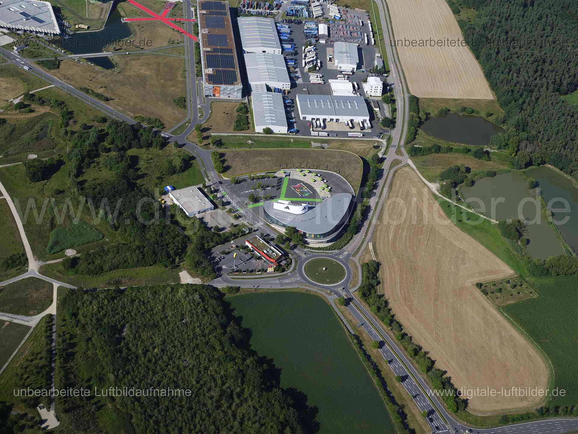 Luftaufnahme Herzo Base in Herzogenaurach | Mittelfranken, Bayern