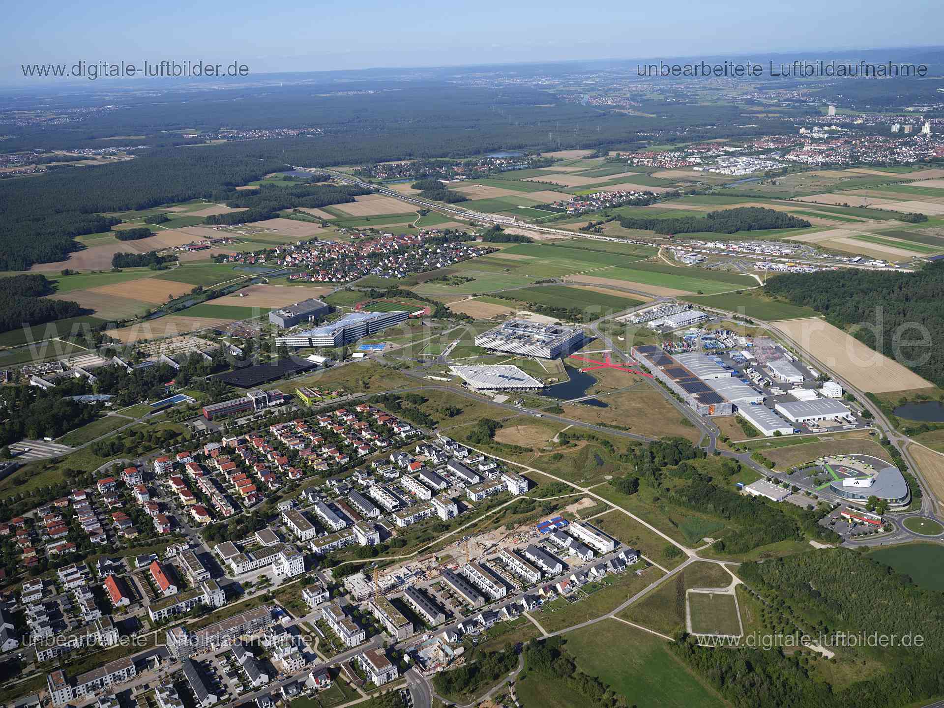 Luftaufnahme Herzo Base in Herzogenaurach | Mittelfranken, Bayern