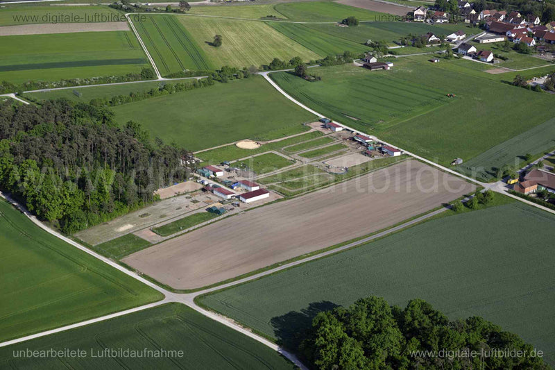 Luftaufnahme Pferdehof bei Haundorf in Herzogenaurach | Mittelfranken, Bayern
