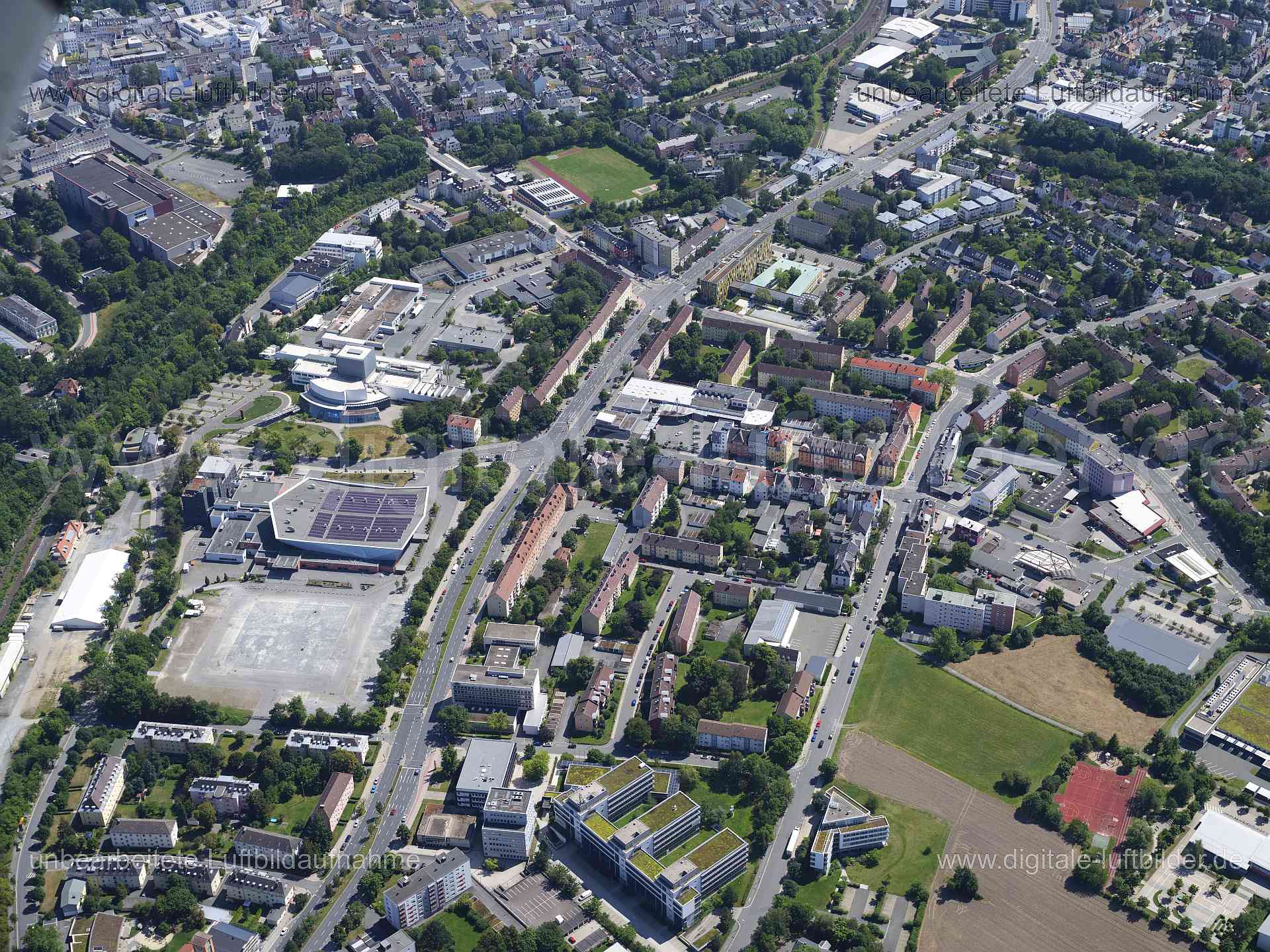 Luftaufnahme Hof in Hof | Oberfranken, Bayern