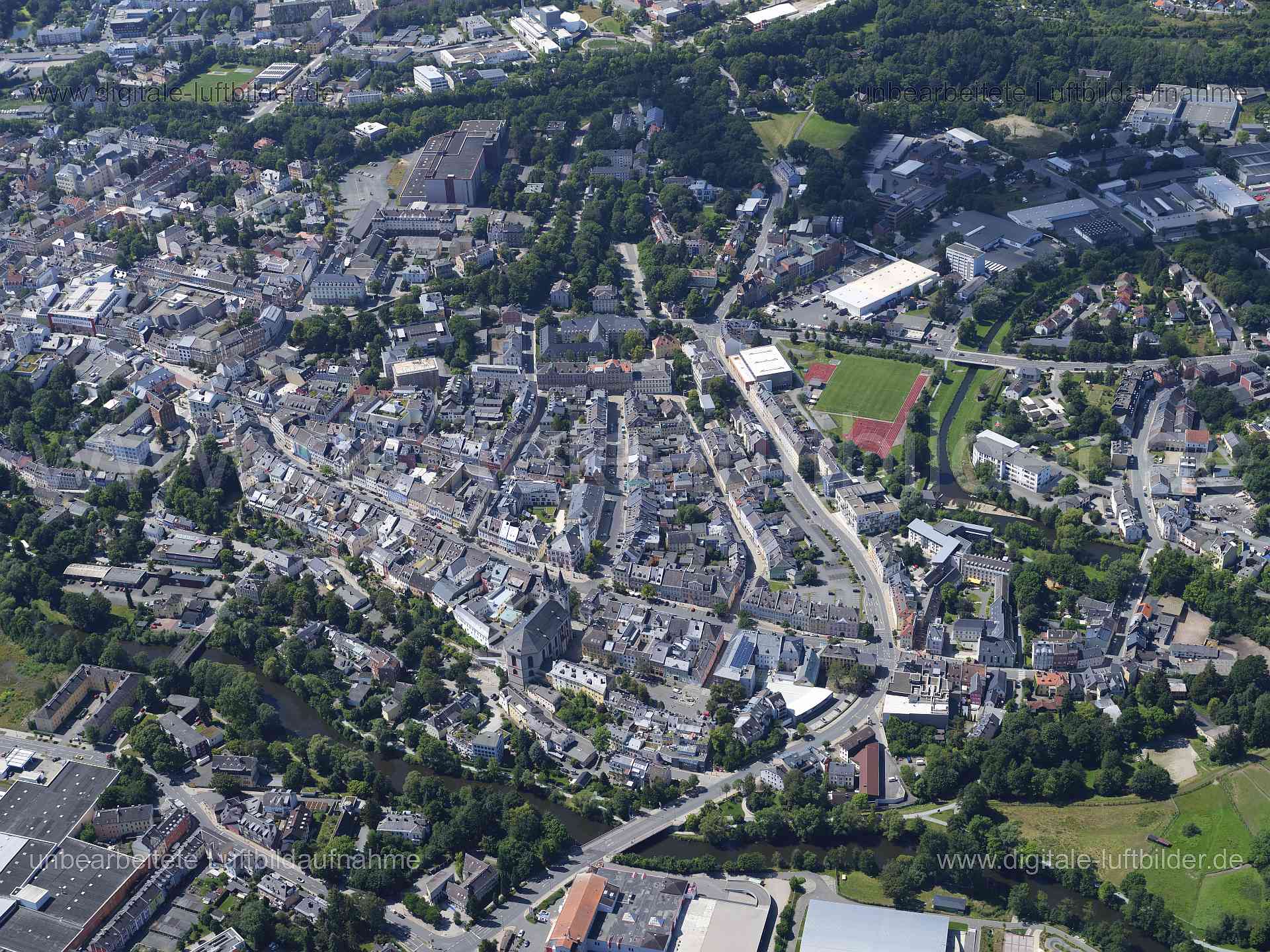 Luftaufnahme Hof in Hof | Oberfranken, Bayern