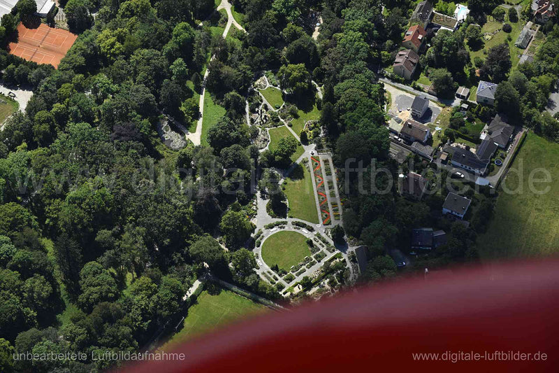 Luftaufnahme Hof - Botanischer Garten in Hof | Oberfranken, Bayern