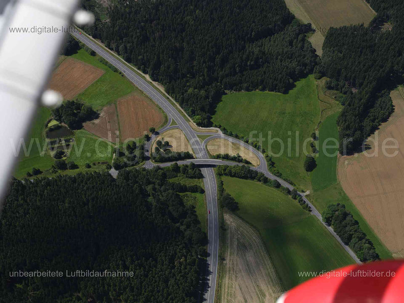 Luftaufnahme Hof - Bundesstraße B15 in Hof | Oberfranken, Bayern