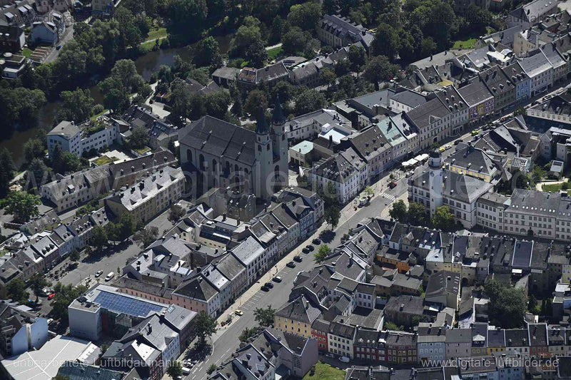 Luftaufnahme Hof - Michaeliskirche in Hof | Oberfranken, Bayern