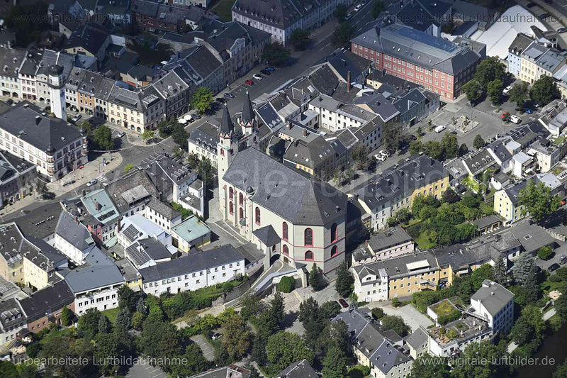 Luftaufnahme Hof - Michaeliskirche in Hof | Oberfranken, Bayern