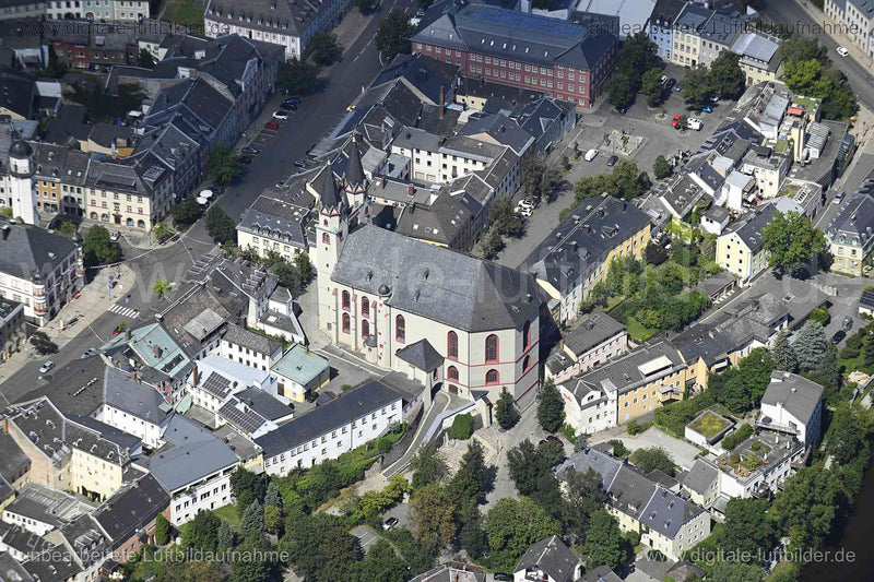 Luftaufnahme Hof - Michaeliskirche in Hof | Oberfranken, Bayern