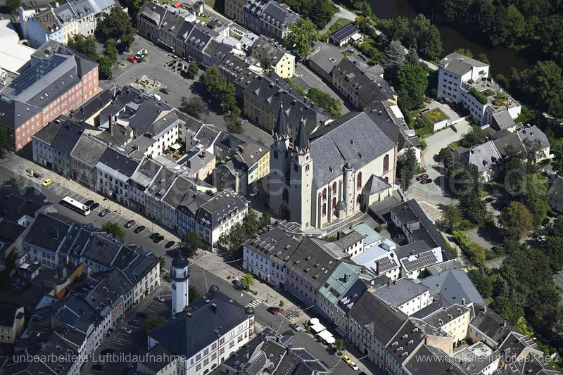 Luftaufnahme Hof - Michaeliskirche in Hof | Oberfranken, Bayern
