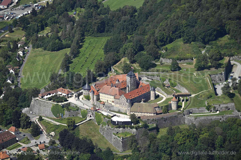 Luftaufnahme Festung Rosenberg in Kronach | Oberfranken, Bayern