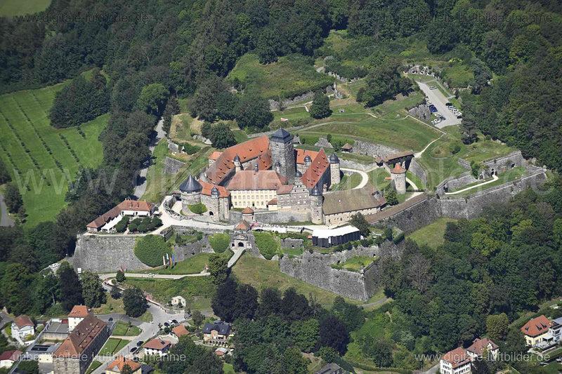 Luftaufnahme Festung Rosenberg in Kronach | Oberfranken, Bayern