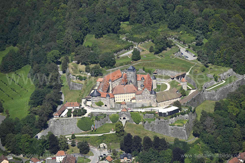 Luftaufnahme Festung Rosenberg in Kronach | Oberfranken, Bayern
