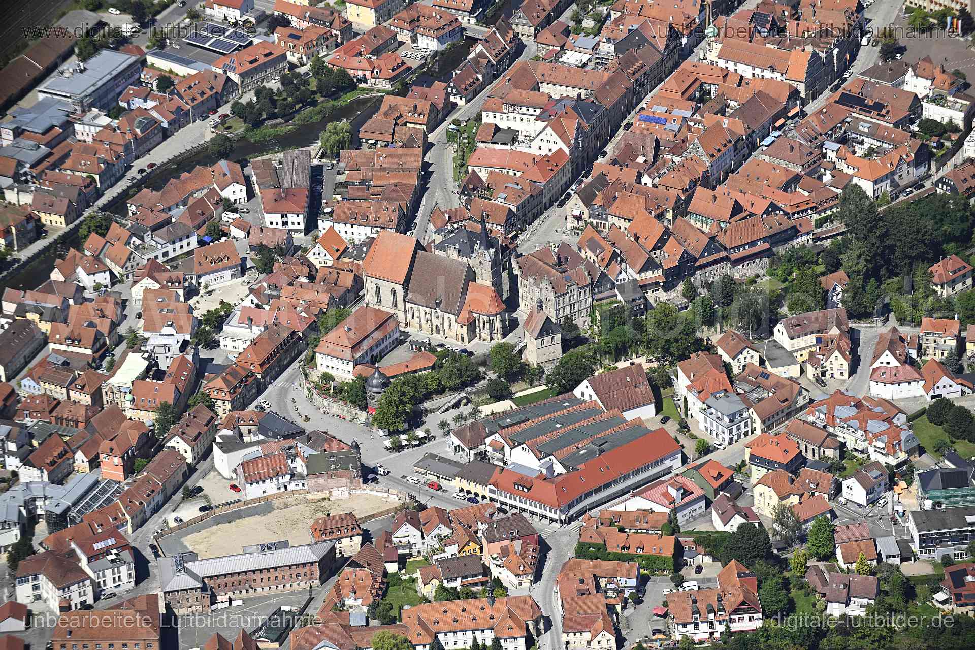 Luftaufnahme Kronach - Altstadt in Kronach | Oberfranken, Bayern