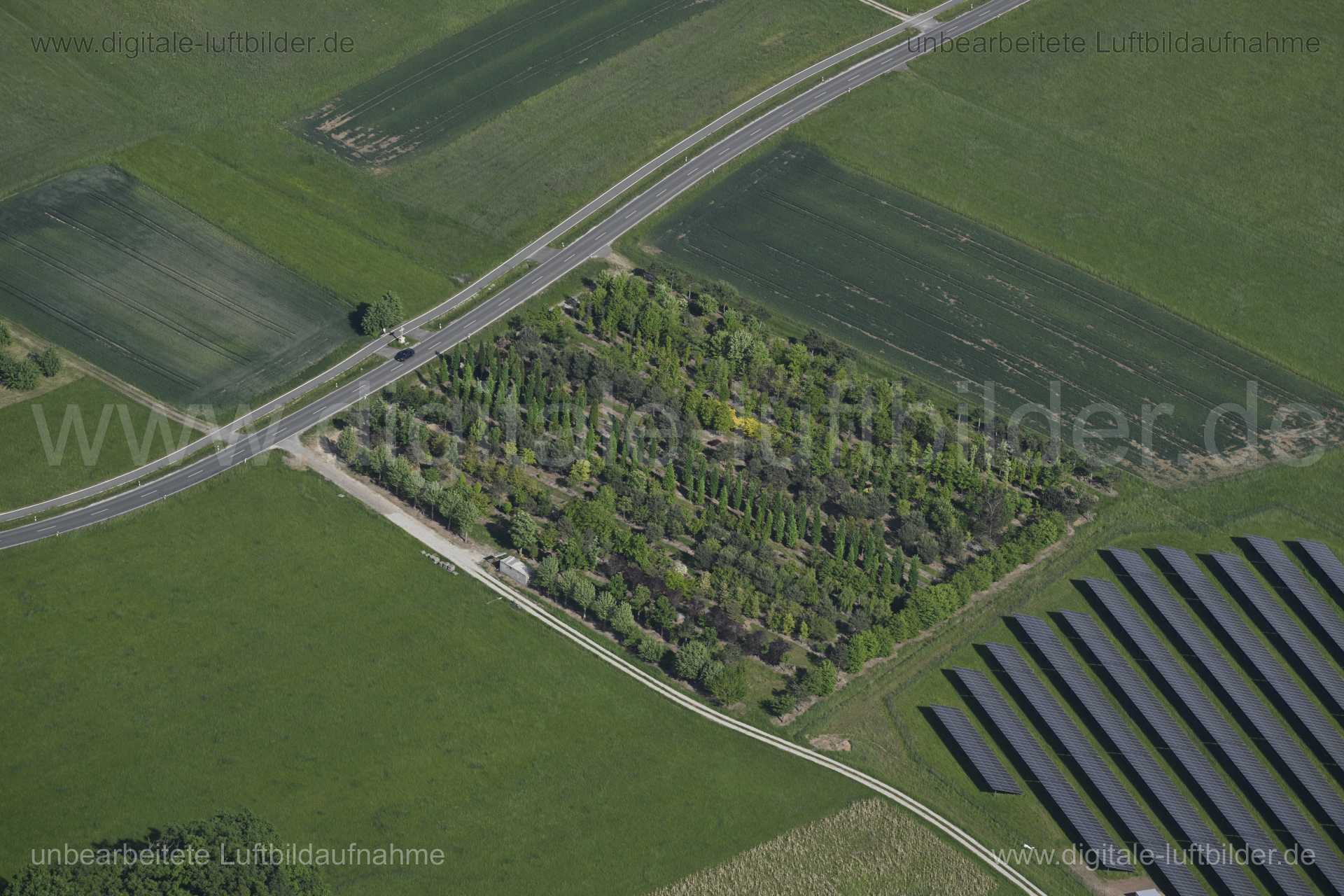 Luftaufnahme Baumschule bei Langensendelbach in Langensendelbach | Mittelfranken, Bayern