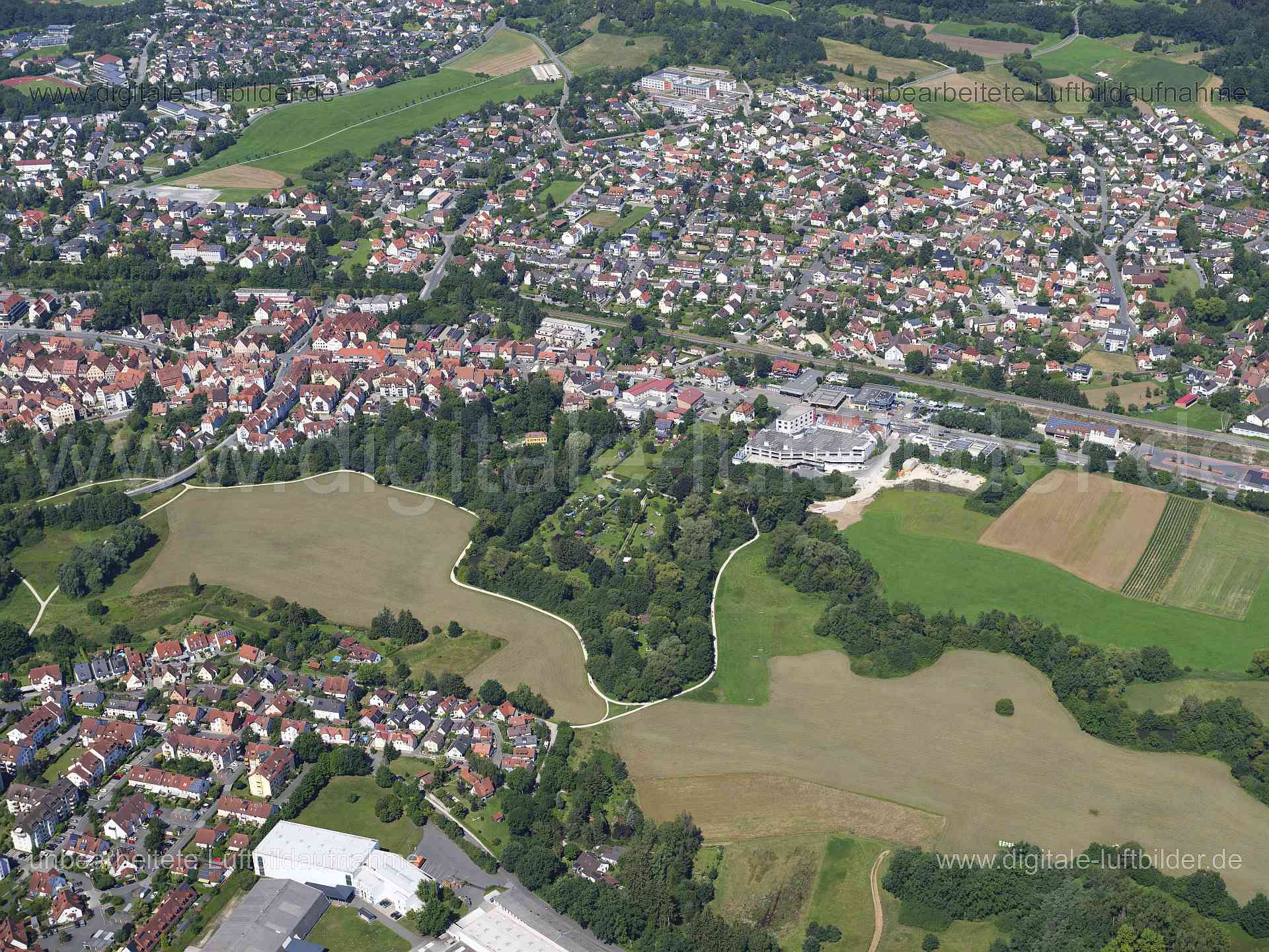 Luftaufnahme Lauf an der Pegnitz in Lauf an der Pegnitz | Mittelfranken, Bayern