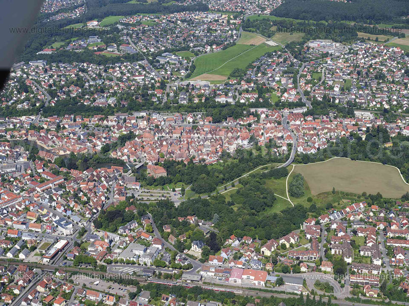Luftaufnahme Lauf an der Pegnitz in Lauf an der Pegnitz | Mittelfranken, Bayern