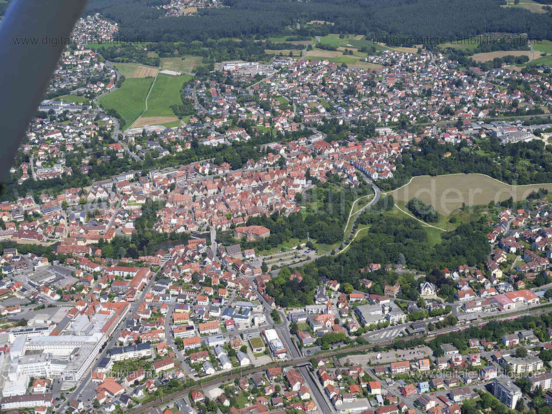 Luftaufnahme Lauf an der Pegnitz in Lauf an der Pegnitz | Mittelfranken, Bayern