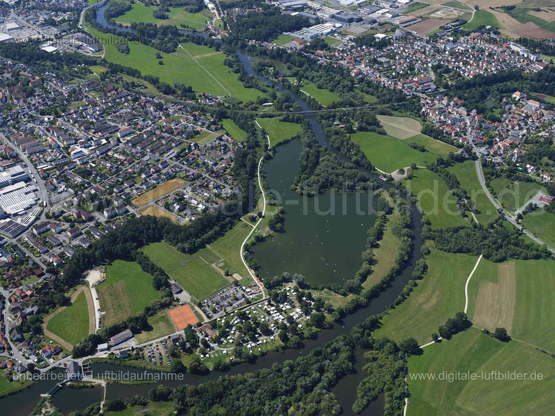 Luftaufnahme Lichtenfels Ortswiesensee in Lichtenfels | Oberfranken, Bayern