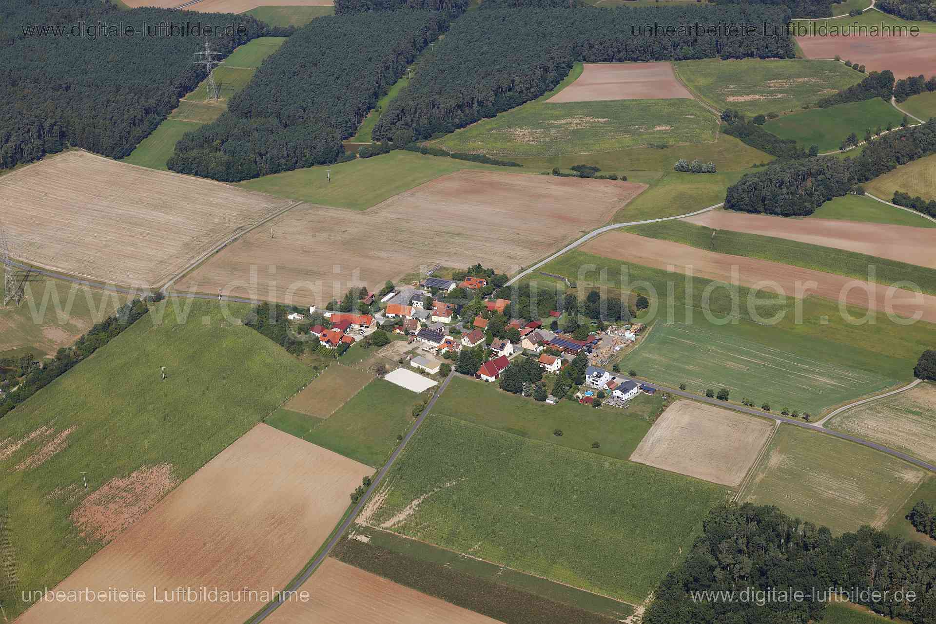 Luftaufnahme Kappersberg in Markt Erlbach | Mittelfranken, Bayern