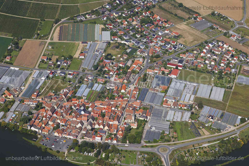 Luftaufnahme Segnitz in Marktbreit | Unterfranken, Bayern