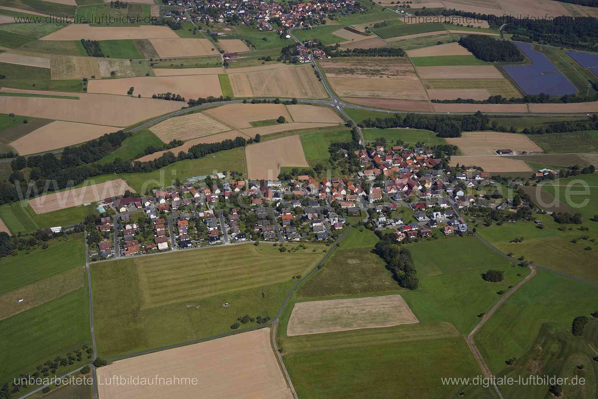 Luftaufnahme Glasofen in Marktheidenfeld | Unterfranken, Bayern