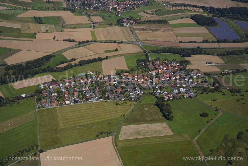 Luftaufnahme Glasofen in Marktheidenfeld | Unterfranken, Bayern